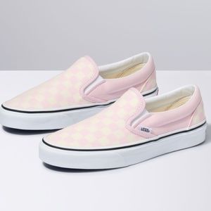 CHECKERBOARD SLIP-ON BLUSHING BRIDE/CLASSIC WHITE